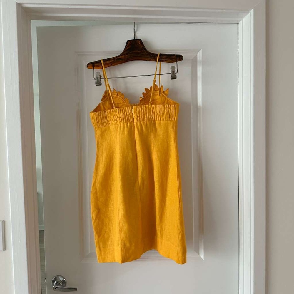FARM Rio Yellow Sunburst Mini Dress - Picture 6 of 7